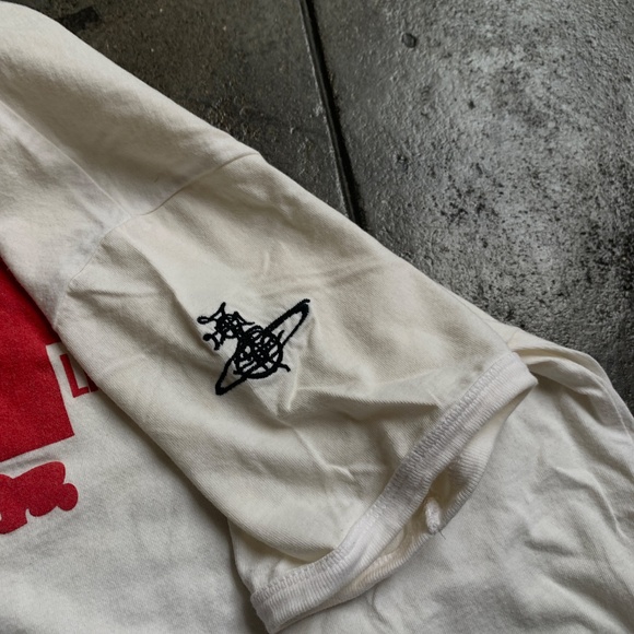 Vivienne Westwood Trees Save Lives Ringer T w/ Slight Tail and Embroidery Orb - Picture 8 of 11